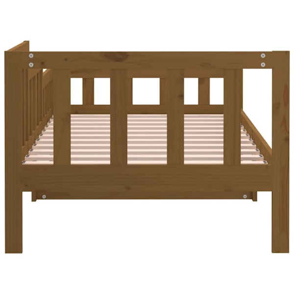 vidaXL Dagbädd honungsbrun 80x200 cm massiv furu Brun