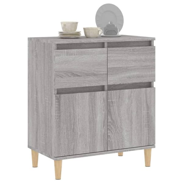 vidaXL Byrå grå sonoma 60x35x70 cm konstruerat trä Grå