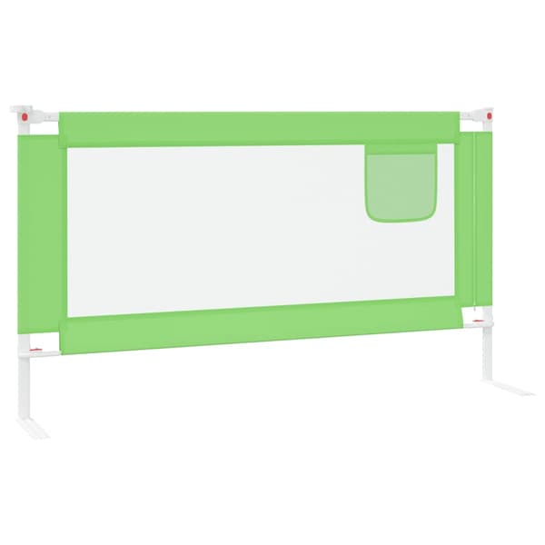 vidaXL Sängskena för barn grön 150x25 cm tyg Grön