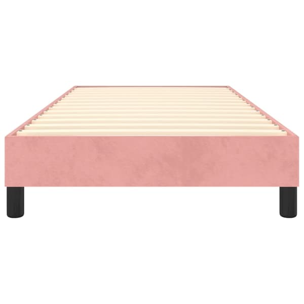 vidaXL Sängram rosa 90x200 cm sammet Rosa