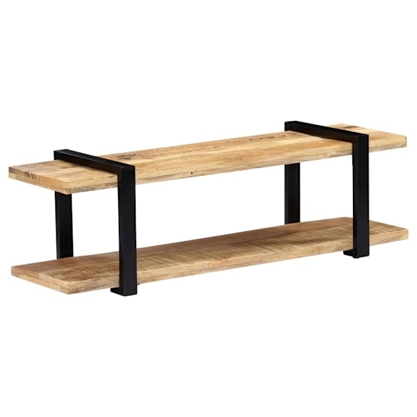 vidaXL TV-bänk 130x40x40 cm massivt mangoträ Brun