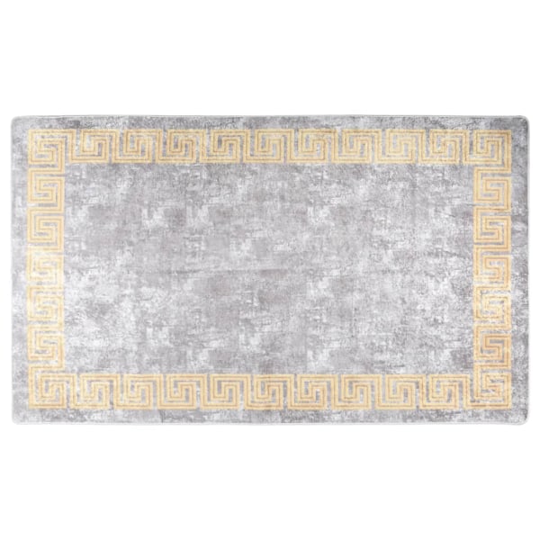 vidaXL Matta tvättbar 120x180 cm grå halkfri grå