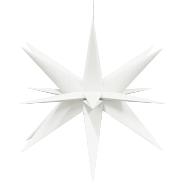 vidaXL Stjärna med LED-belysning vikbar vit 57 cm Vit