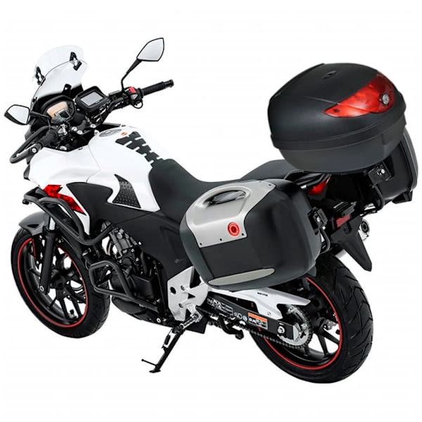 vidaXL Toppbox för motorcykel, 36 L, rymmer 1 MC-hjälm Svart