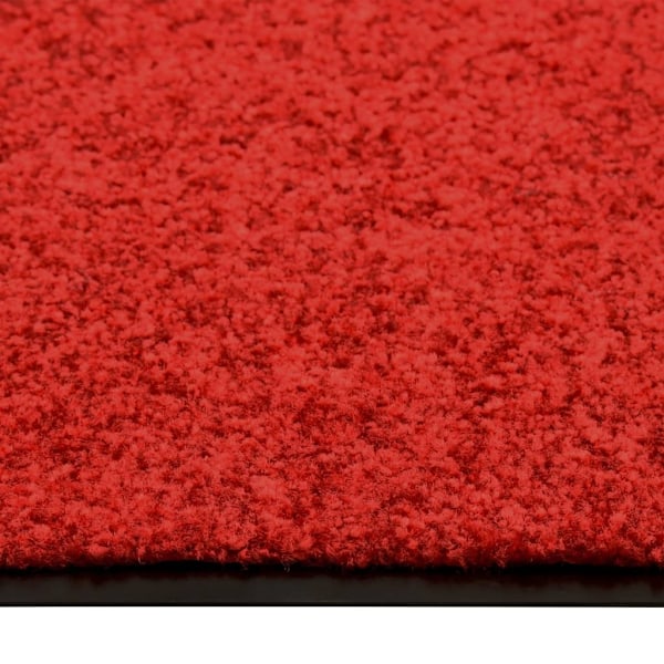 vidaXL Dörrmatta tvättbar röd 90x120 cm Röd