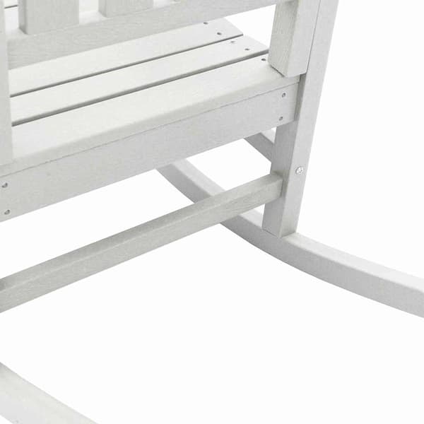 vidaXL Gungstol 2 st Vit polyeten Vit