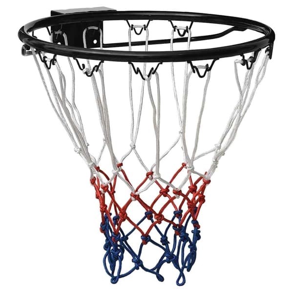 vidaXL Basketring svart 39 cm stål Svart