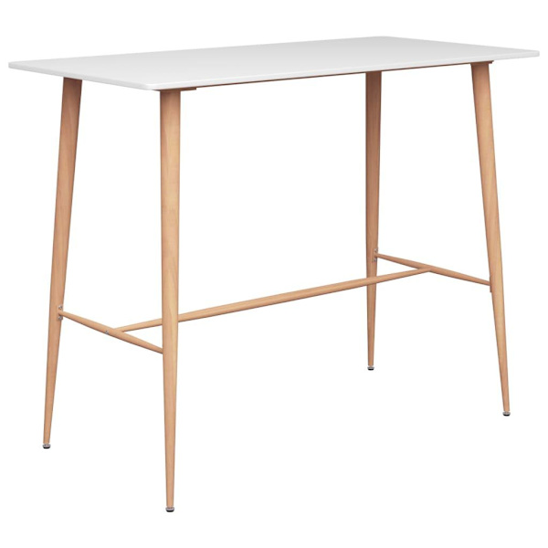 vidaXL Bargrupp 7 delar vit Vit