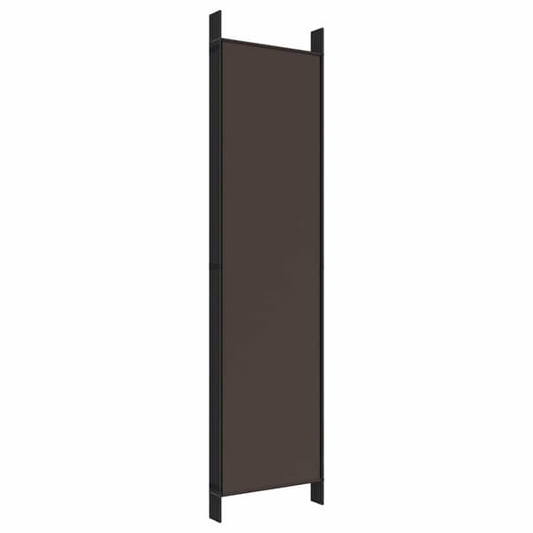 vidaXL Rumsavdelare 6 paneler brun 300x200 cm tyg Brun