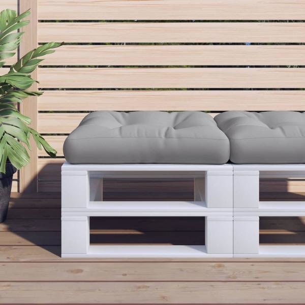 vidaXL Palldyna grå 58x58x10 cm tyg grå