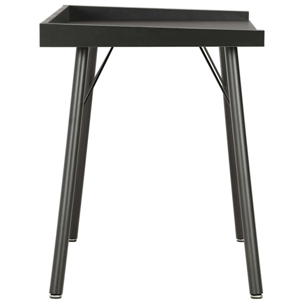 vidaXL Skrivbord svart 90x50x79 cm Svart