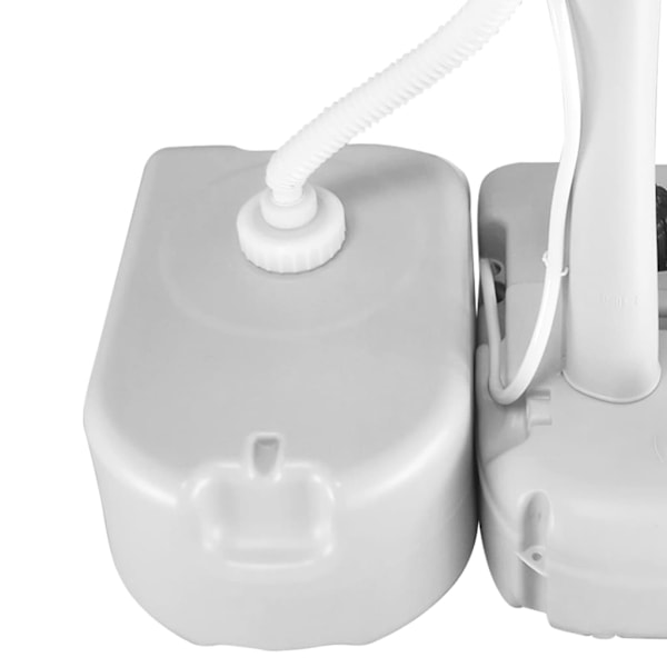 vidaXL Vattendunk med adapter 24 L grå