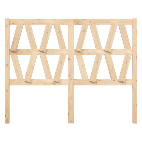 vidaXL Sänggavel 146x4x100 cm massiv furu Brun