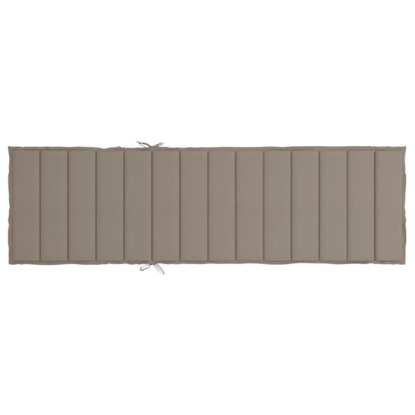 vidaXL Solsängsdynor Taupe Taupe