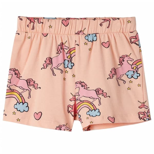 vidaXL Barnpyjamas med korta ärmar ljus orange 92 Orange