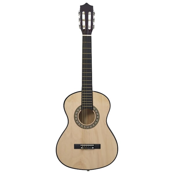 vidaXL Gitarr för barn 8 delar klassisk 1/2 34" Brun