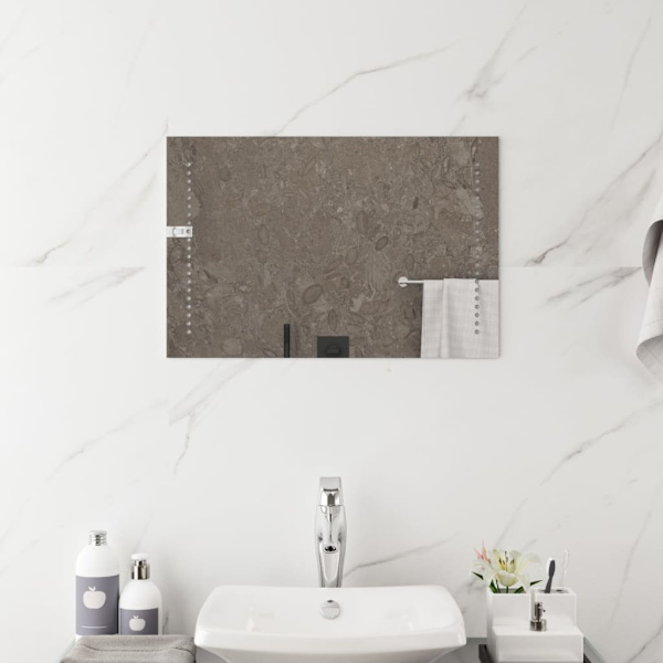 vidaXL Badrumsspegel LED 40x60 cm Transparent