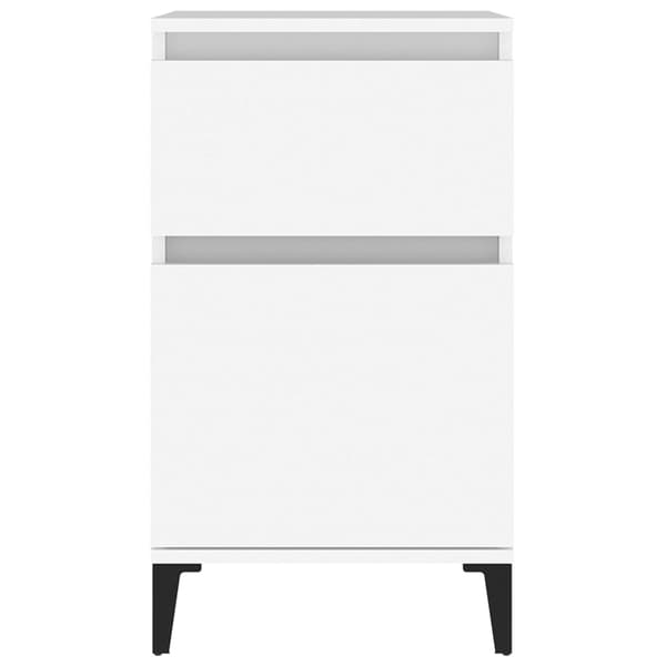 vidaXL Sängbord vit 40x35x70 cm Vit