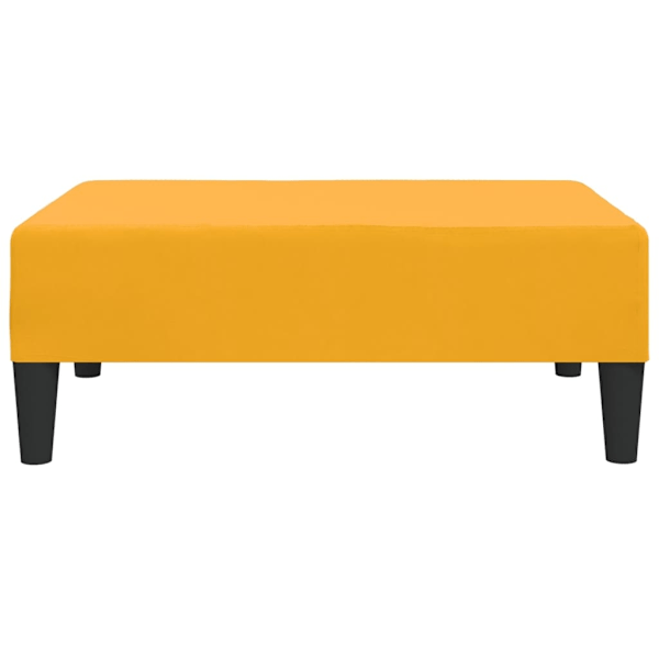 vidaXL Fotpall gul 78x56x32 cm sammet Gul