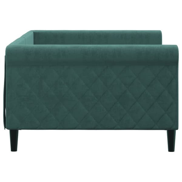 vidaXL Dagbädd mörkgrön 100x200 cm sammet Grön