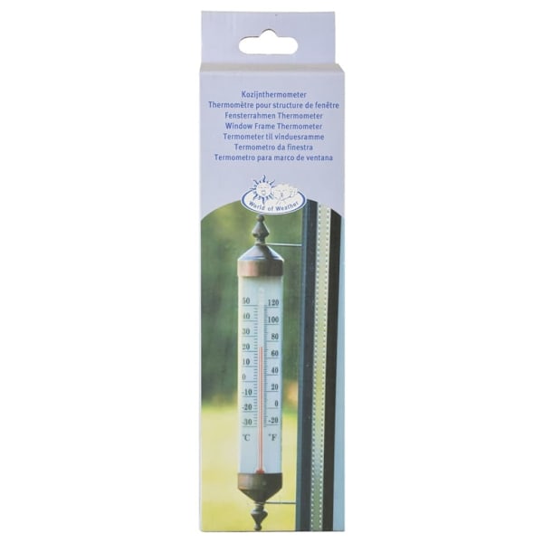 Esschert Design Fönstertermometer 25 cm TH70 Brun