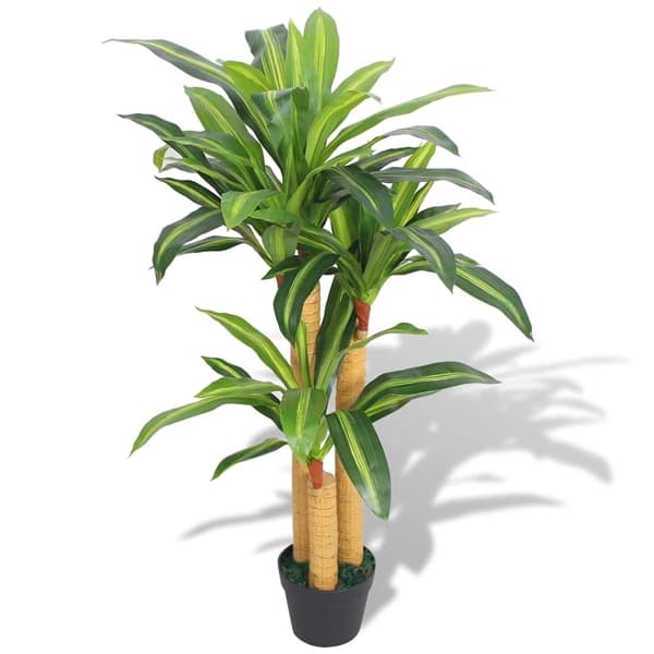 vidaXL Konstväxt Dracena med kruka 100 cm grön Grön
