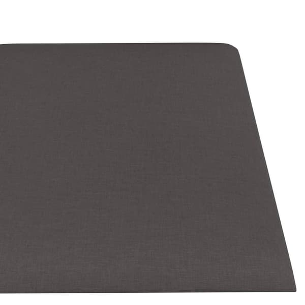 vidaXL Väggpaneler 12 st mörkgrå 30x15 cm tyg 0,54 m² Grå