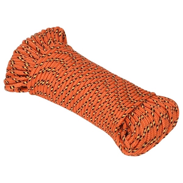 vidaXL Båtlina orange 4 mm 25 m polypropen Orange