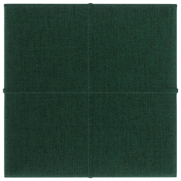 vidaXL Väggpaneler 12 st mörkgrön 30x30 cm tyg 1,08 m² Grön