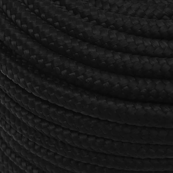 vidaXL Rep svart 14 mm 100 m polyester