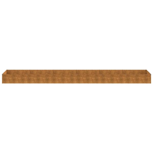 vidaXL Odlingslåda 579x100x36 cm rosttrögt stål Brun