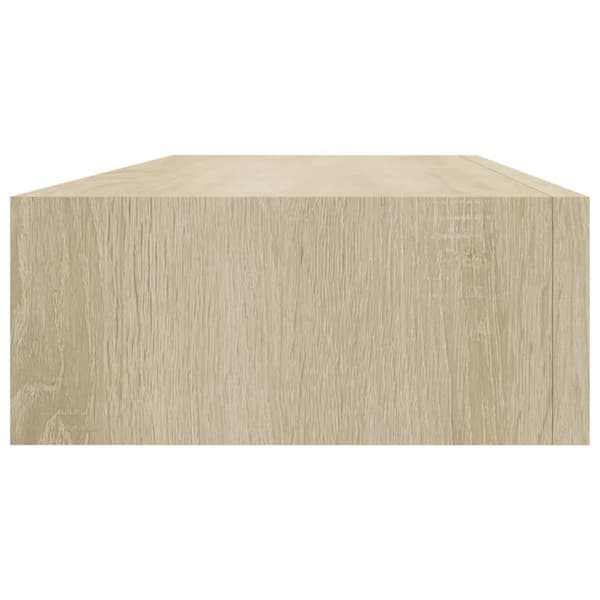 vidaXL Väggmonterad låda ek 60x23,5x10 cm MDF Brun