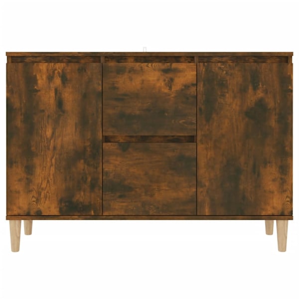vidaXL Skänk rökfärgad ek 101x35x70 cm konstruerat trä Brun