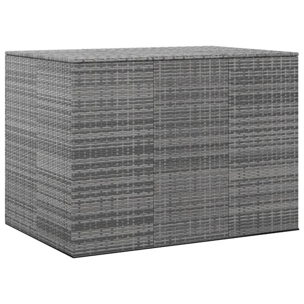 vidaXL Dynbox PE-rotting 145x100x103 cm grå grå