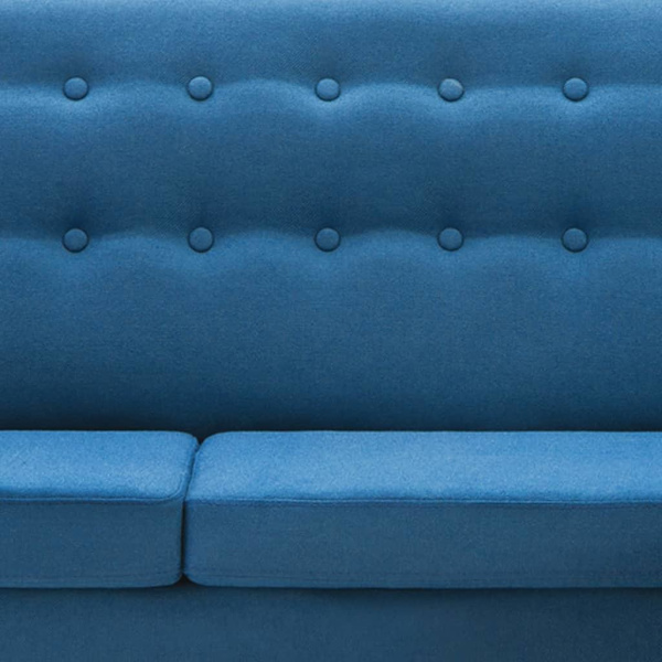 vidaXL Soffa L-formad tyg 171,5x138x81,5 cm blå Blå