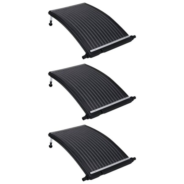 vidaXL Välvd solpanel för pool 3 st 110x65 cm