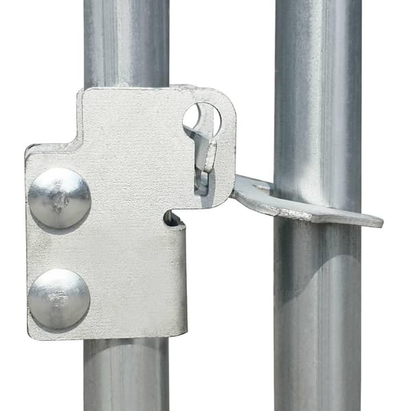 vidaXL Hönsbur 14x2x2 m galvaniserat stål Silver