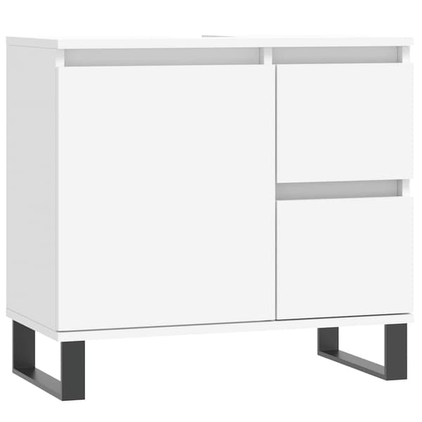 vidaXL Badrumsskåp vit 65x33x60 cm konstruerat trä Vit