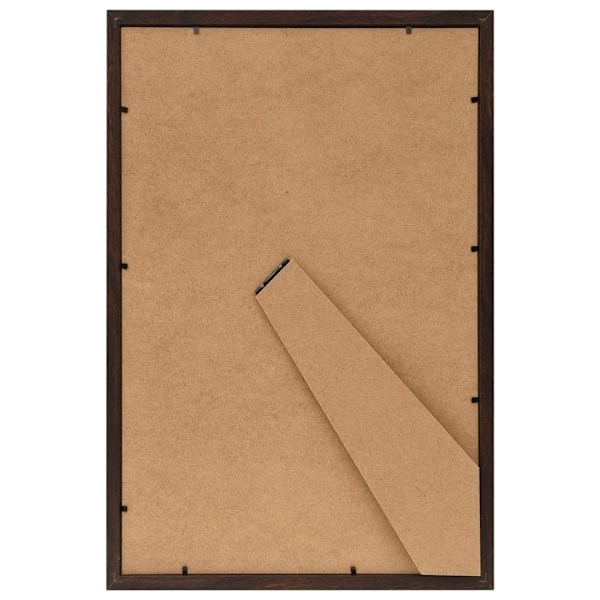 vidaXL Fotoramar 3 st för bord svart 21x29,7cm MDF Svart