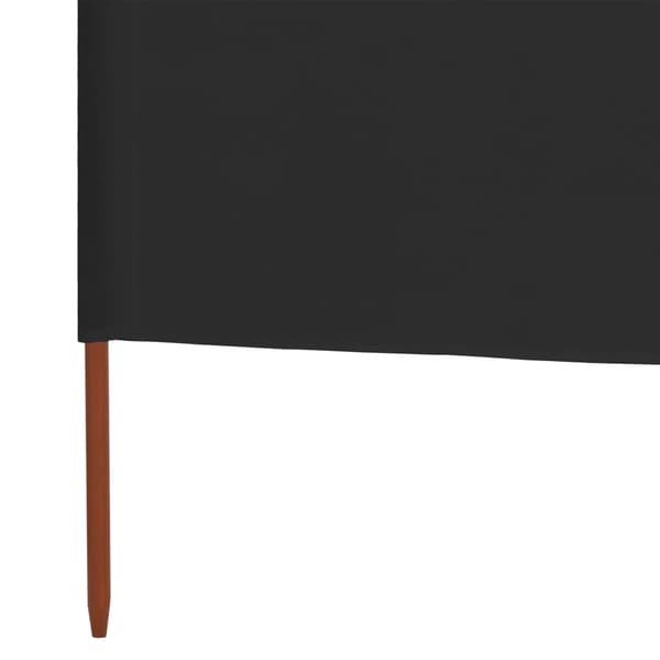 vidaXL Vindskydd 3 paneler tyg 400x160 cm antracit Antracit