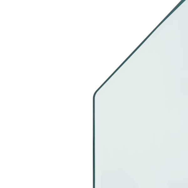 vidaXL Glasskiva för öppen spis sexkantig 120x50 cm