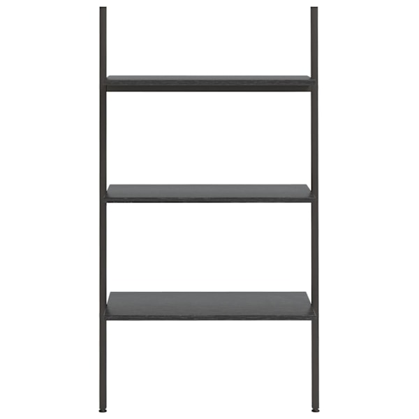 vidaXL Hylla 3 hyllplan svart 64x34x116 cm Svart