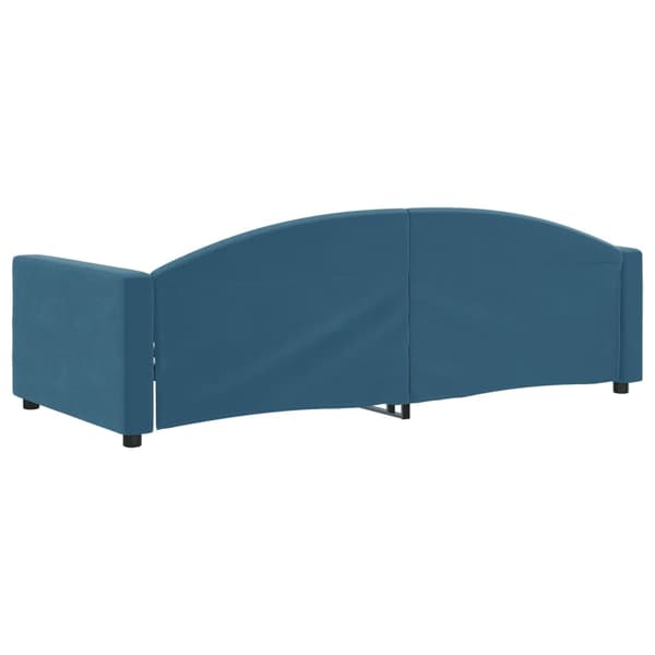 vidaXL Dagbädd blå 90x200 cm sammet Blå