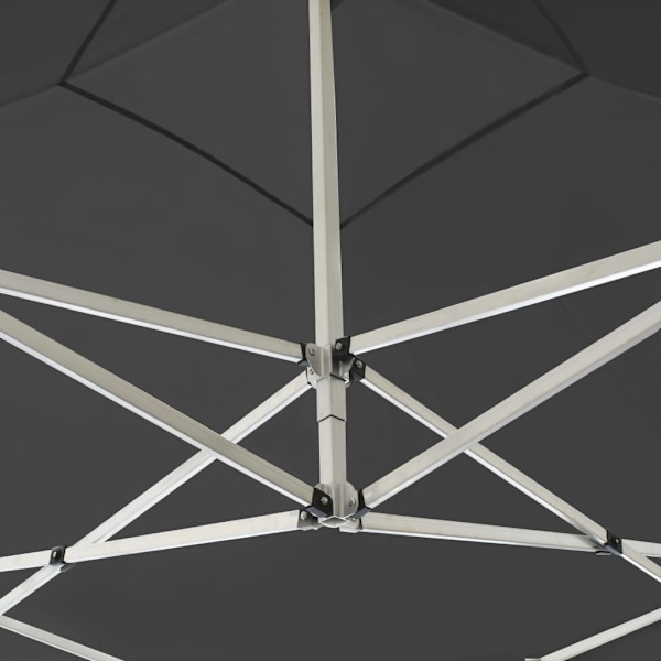 vidaXL Hopfällbart partytält med väggar aluminium 2x2 m antracit Antracit