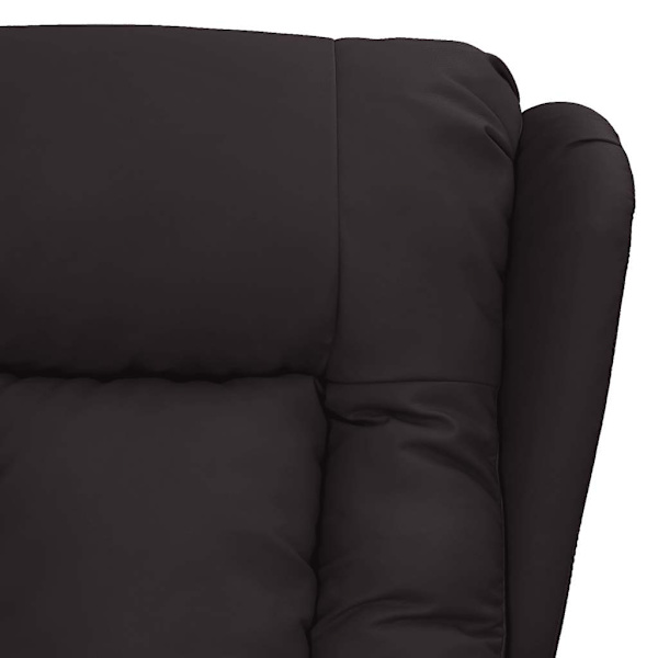 vidaXL Massagefåtölj svart konstläder Svart