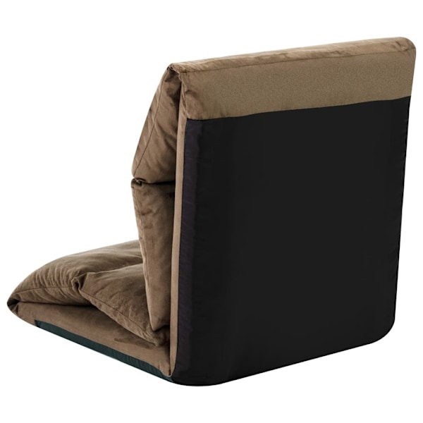 vidaXL Golvstol vikbar taupe mikrofiber Taupe