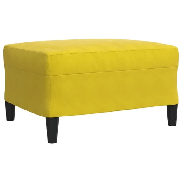 vidaXL Soffgrupp med dynor och bolster 4 delar gul sammet Gul