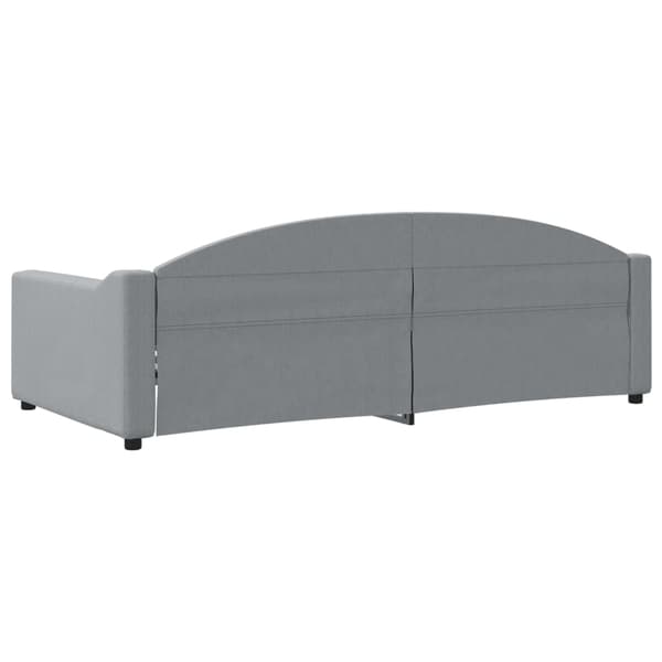 vidaXL Dagbädd ljusgrå 100x200 cm tyg Grå