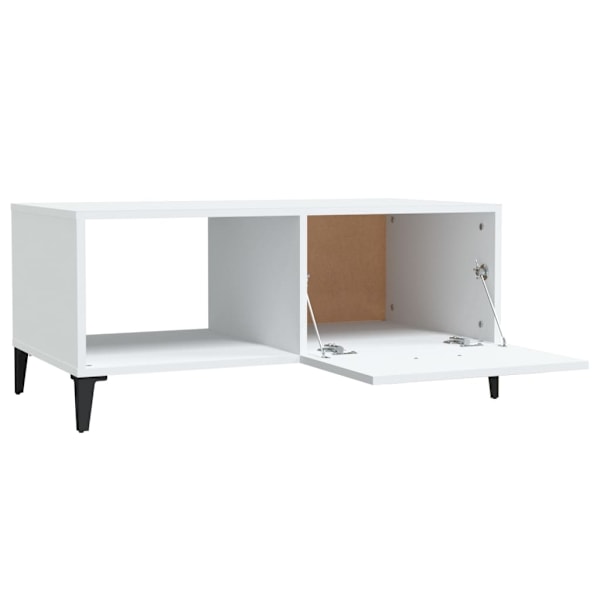 vidaXL Soffbord vit 90x50x40 cm konstruerat trä Vit
