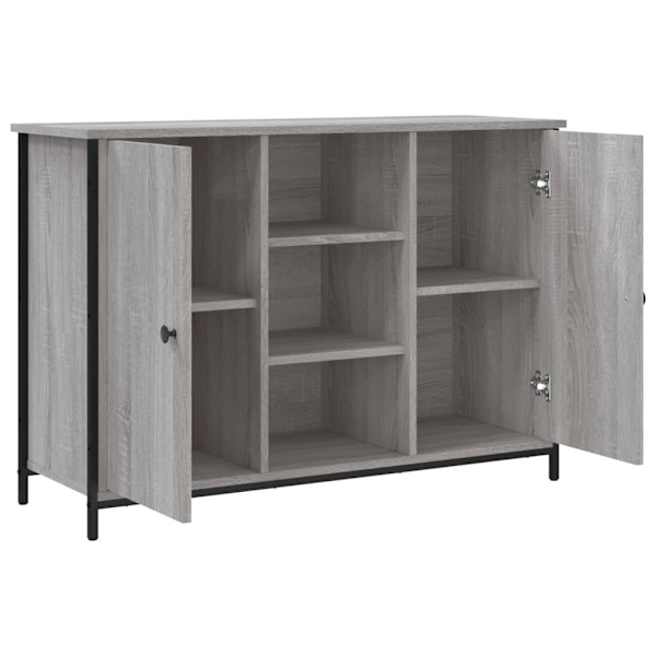 vidaXL Skänk grå sonoma 100x35x70 cm konstruerat trä Grå